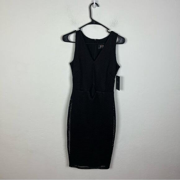 Sheri Bodell Dresses & Skirts - SB by Sheri Bodell Black Eyelet Midi Dress